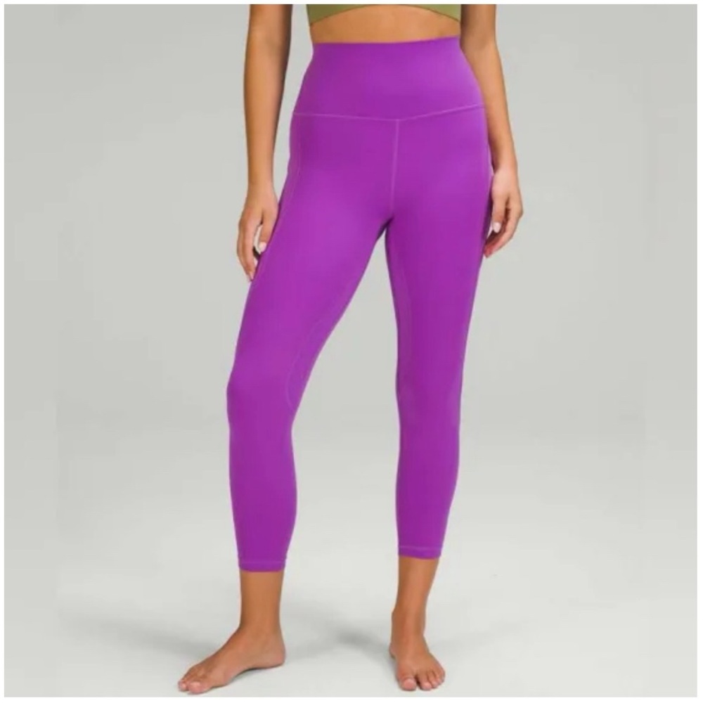 lululemon Align High-Rise Pant 25” with Pockets | Size 6 | Moonlit Magenta
